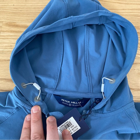 Peter Millar Crown Crafted Flex Adapt Half-Zip Jacket Windbreaker MS22EZ503 - Picture 6 of 10